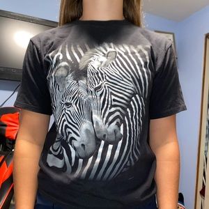 plain zebra shirt